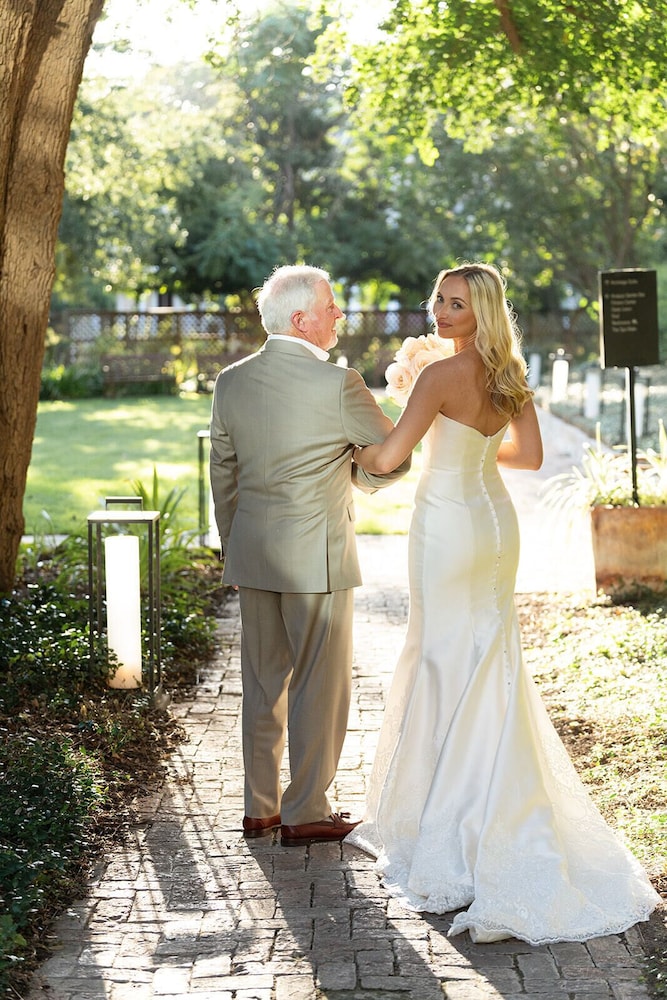 Outdoor wedding area