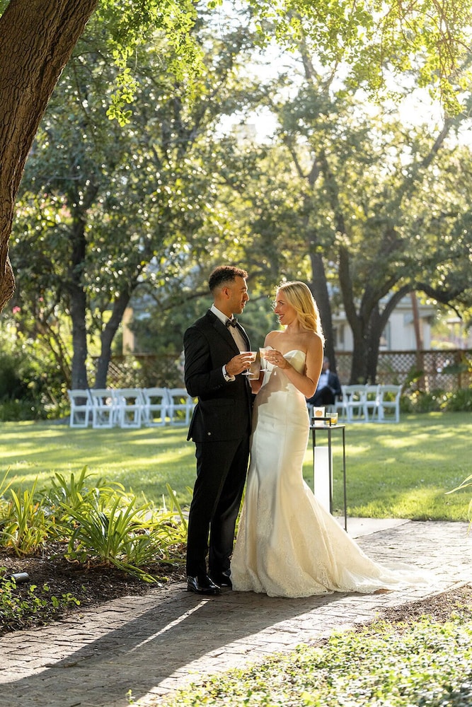 Outdoor wedding area