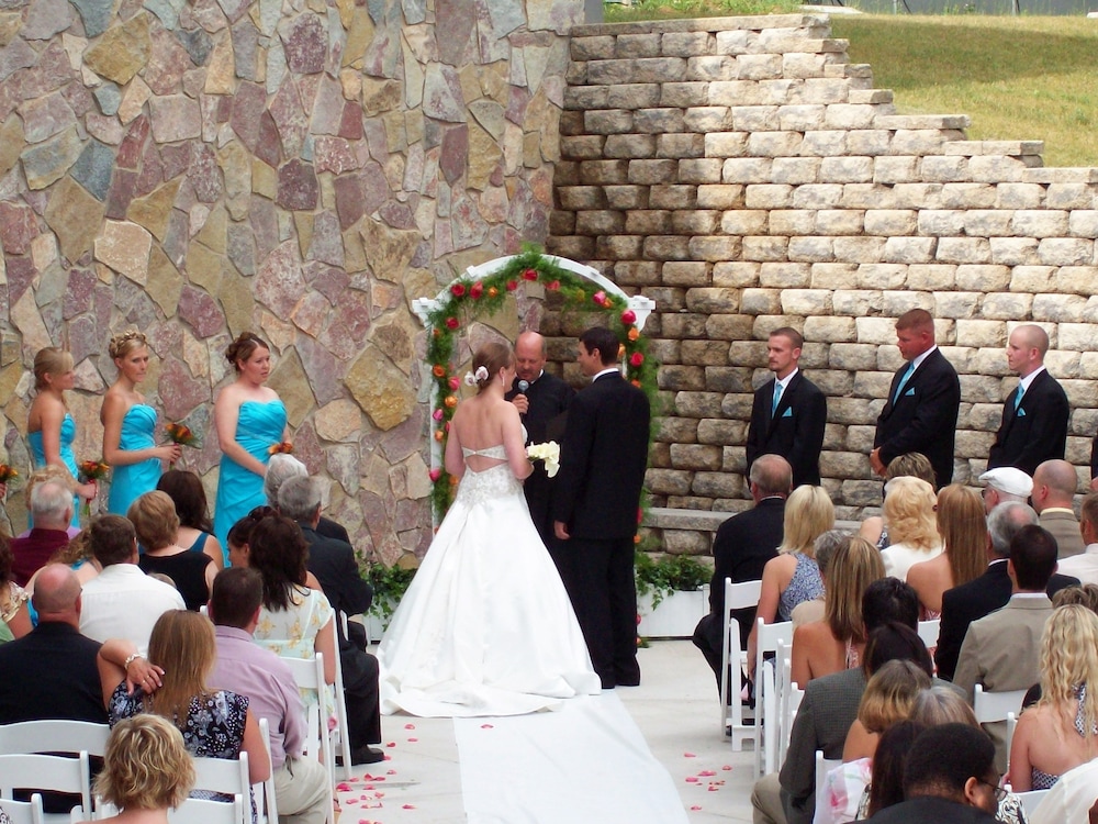 Outdoor wedding area