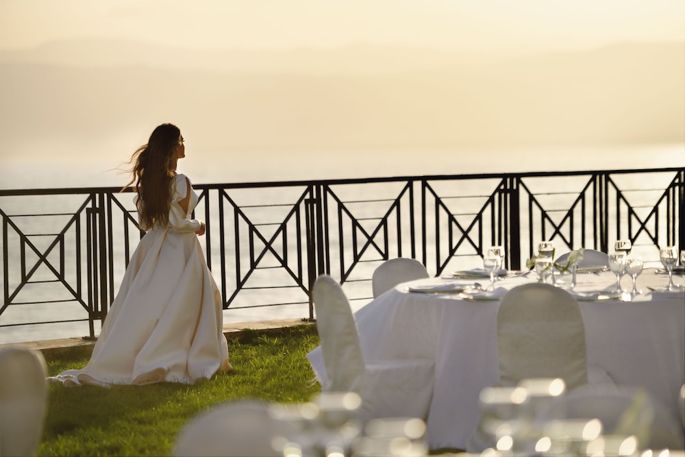 Outdoor wedding area
