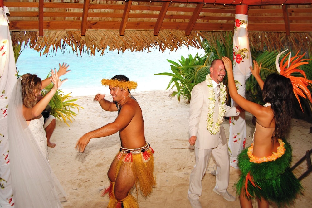 Outdoor wedding area