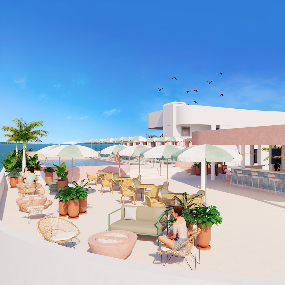 Poolside bar
