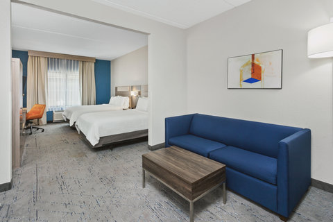 Lounge and relax in our guest room with a pull out sleeper sofa.
