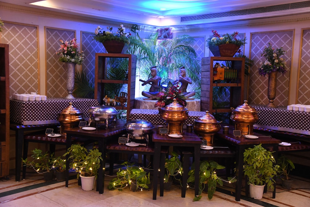 Outdoor banquet area