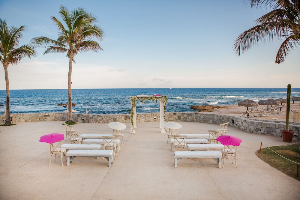 Outdoor wedding area