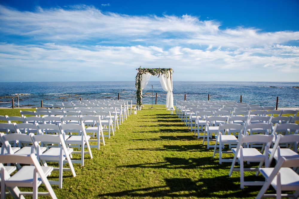 Outdoor wedding area