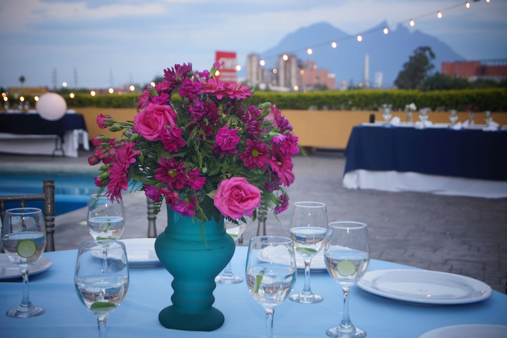 Outdoor banquet area