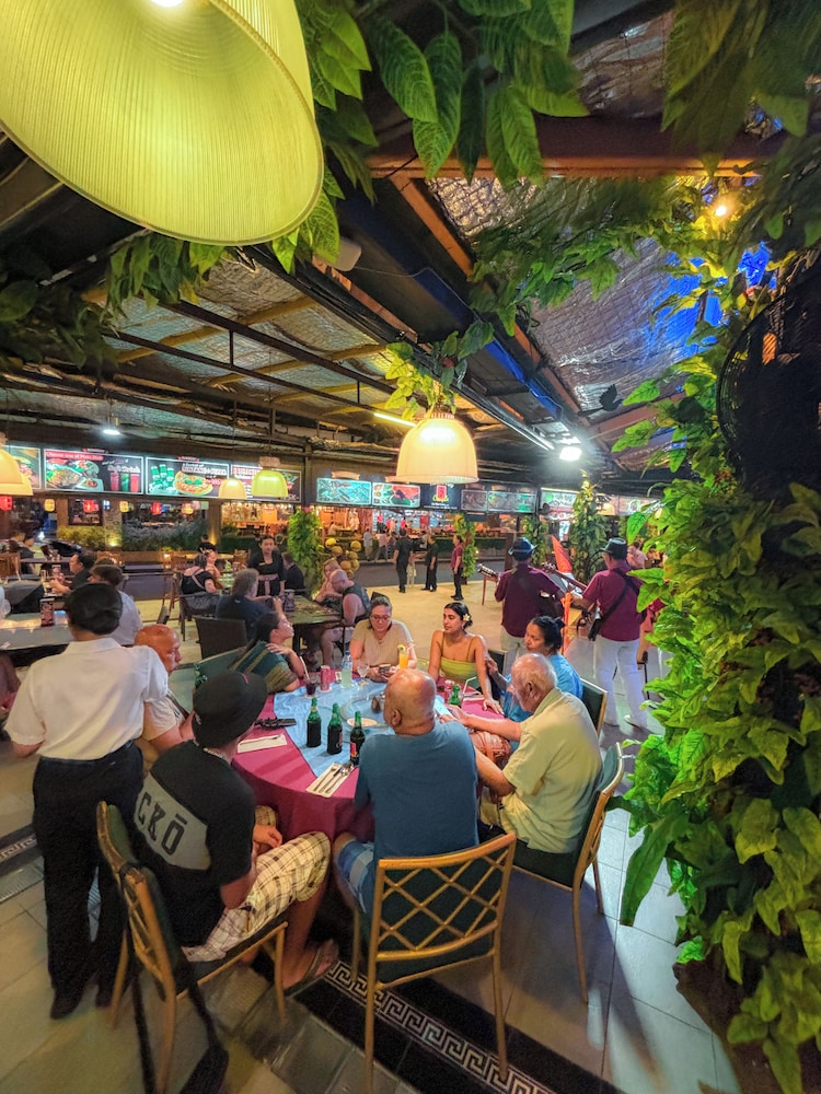 Outdoor banquet area
