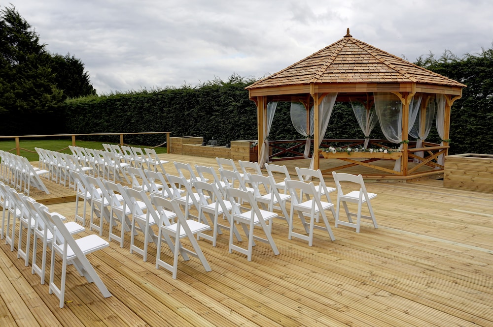 Outdoor wedding area