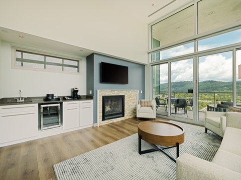 Elevate your stay in a one bedroom king suite with balcony