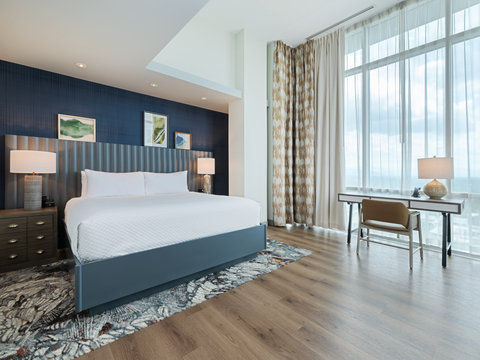 One Bedroom King Suite bedroom