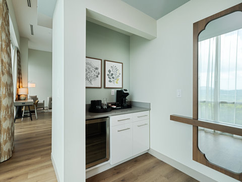 Upgrade your stay in a King Suite with a wet bar and living space