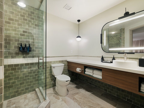 Guest Bathroom with spa shower