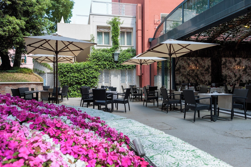 Outdoor banquet area