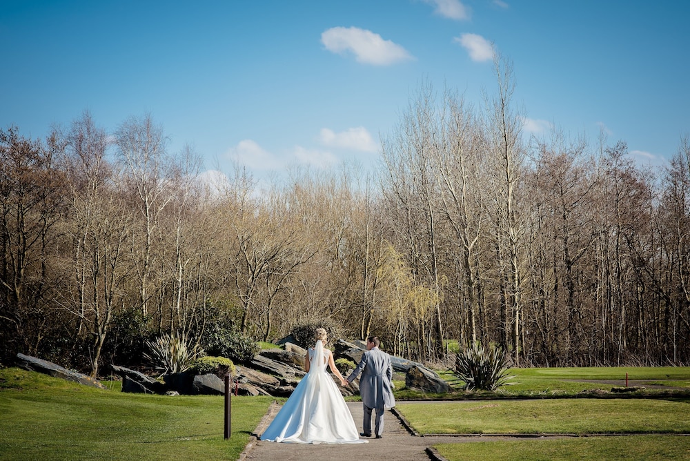 Outdoor wedding area