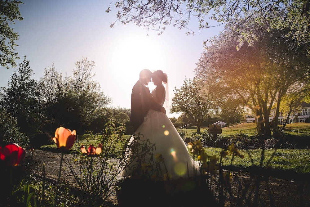 Outdoor wedding area