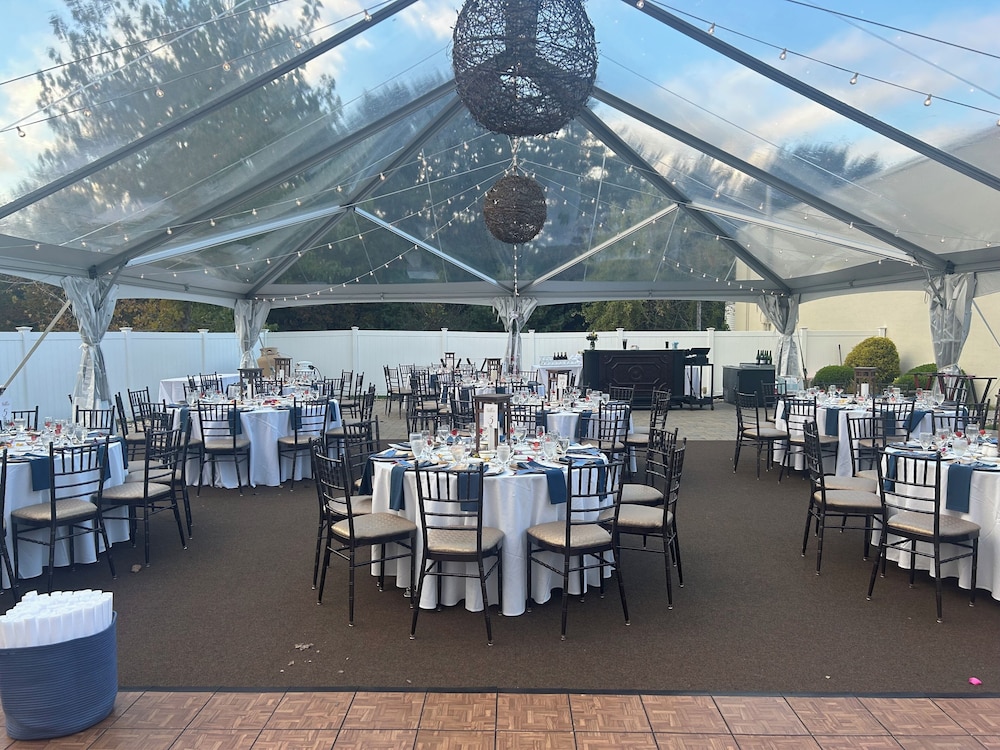 Outdoor wedding area