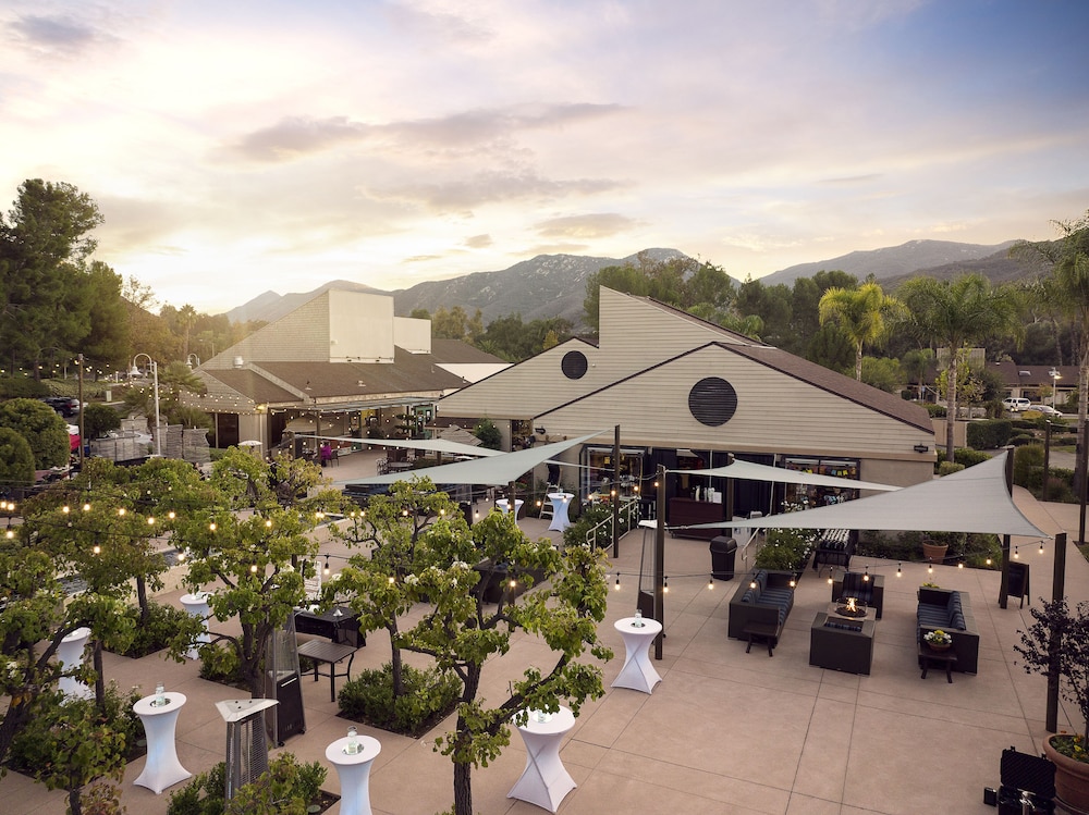 Outdoor banquet area