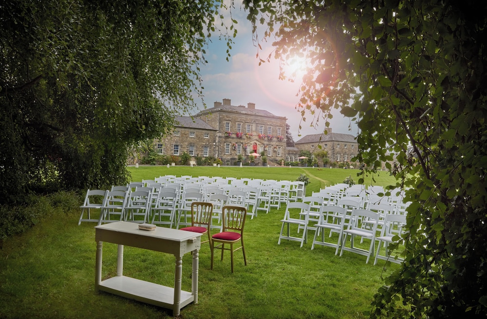 Outdoor wedding area