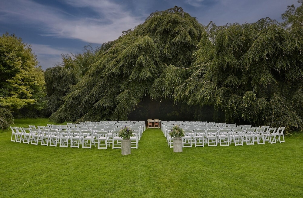 Outdoor wedding area