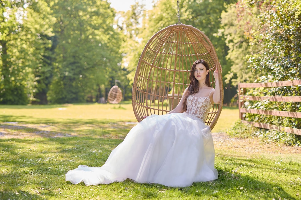 Outdoor wedding area