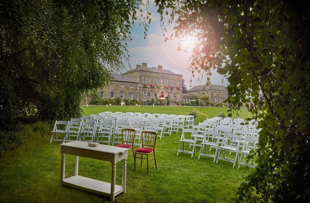 Outdoor wedding area