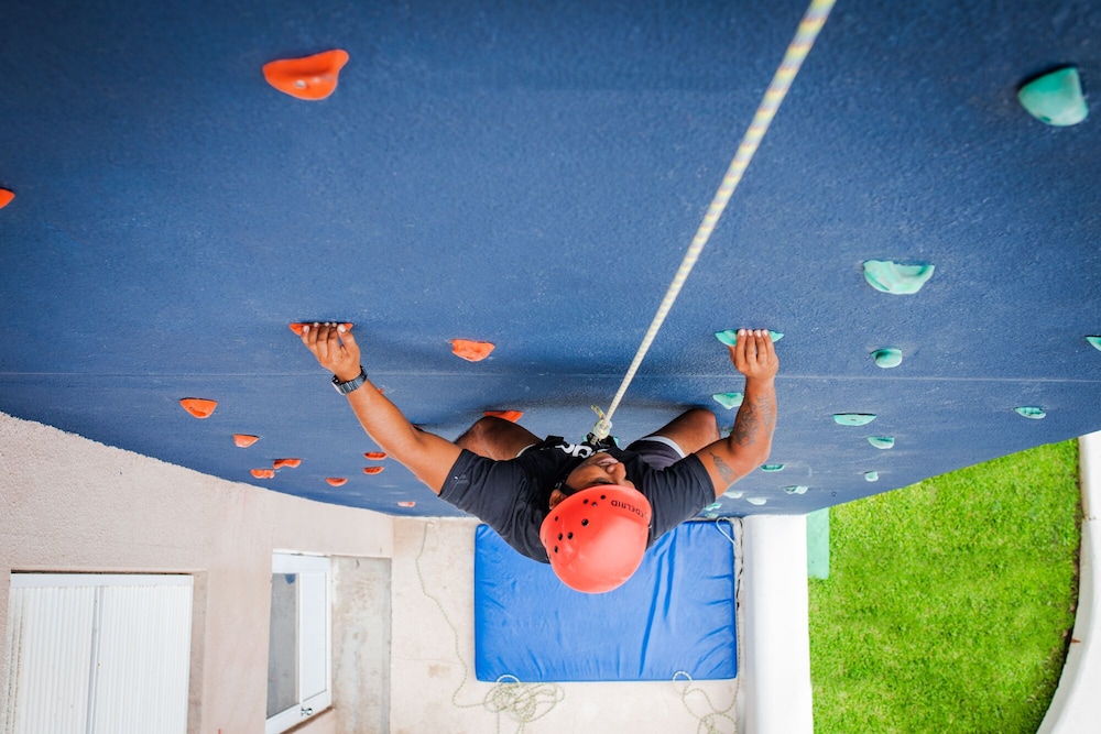 Outdoor rock climbing