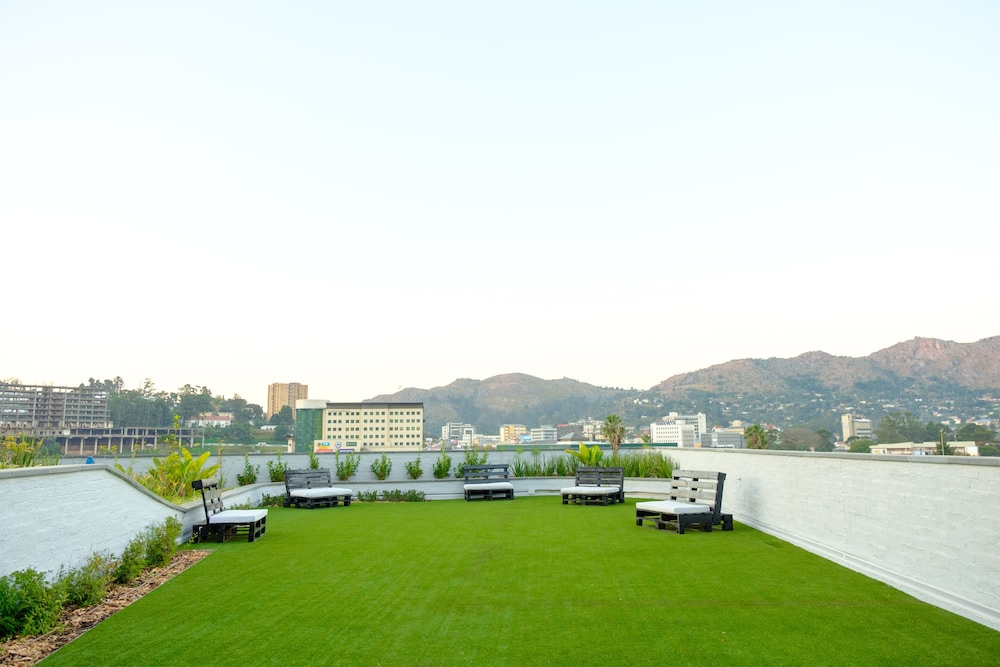 Outdoor banquet area