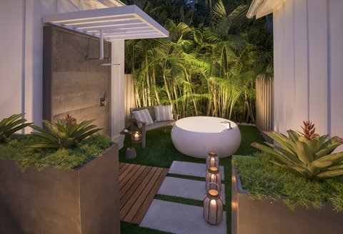 GKB Superior Garden King Bungalow Garden Deck Evening