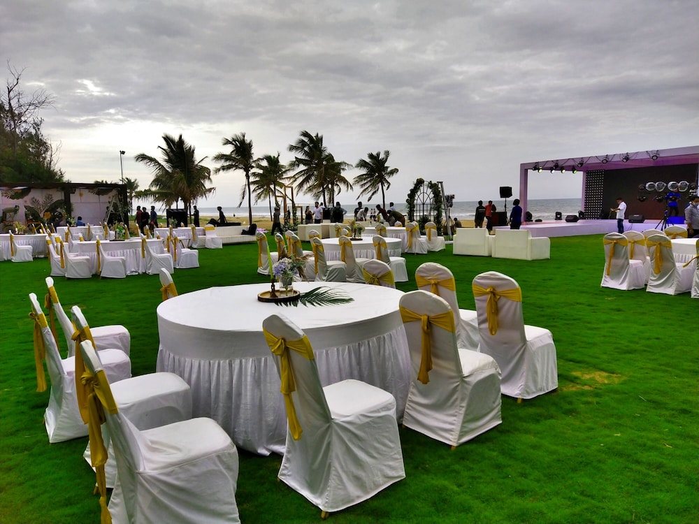 Outdoor wedding area