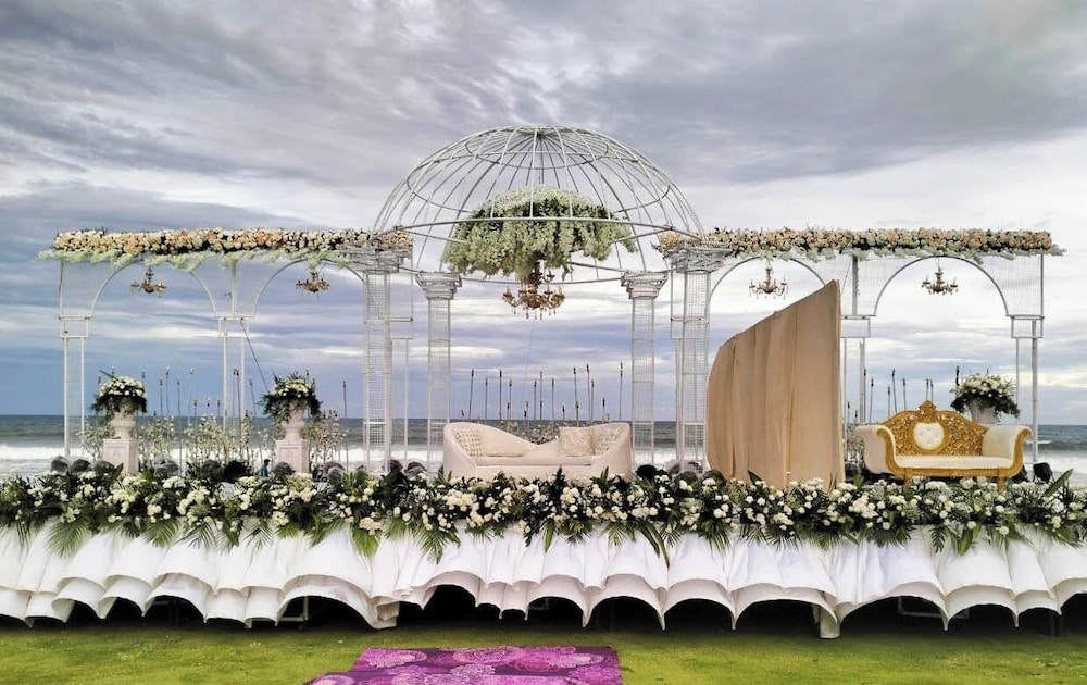 Outdoor wedding area