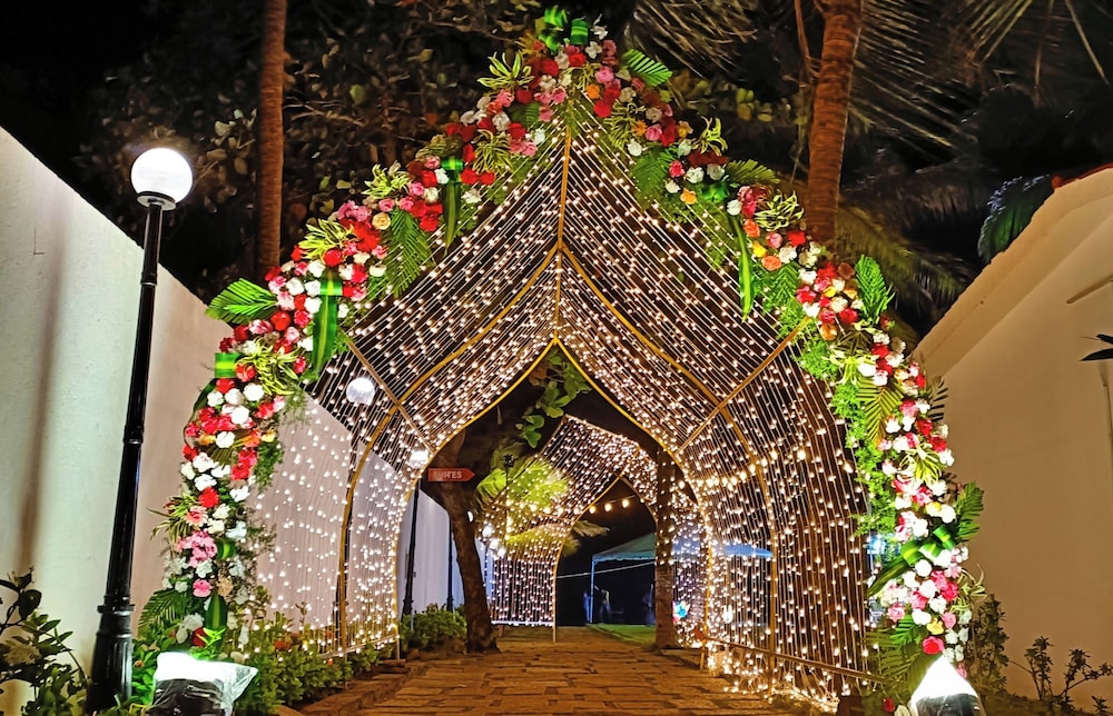 Outdoor wedding area