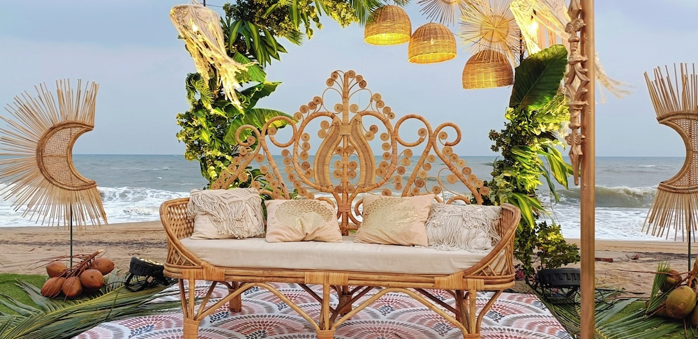 Outdoor wedding area