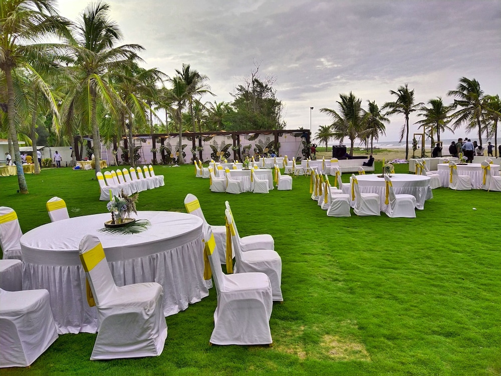 Outdoor wedding area