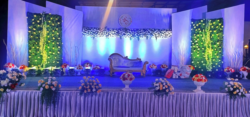 Outdoor wedding area