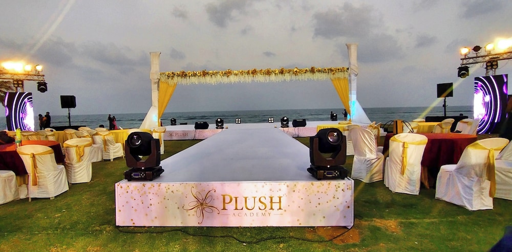 Outdoor wedding area