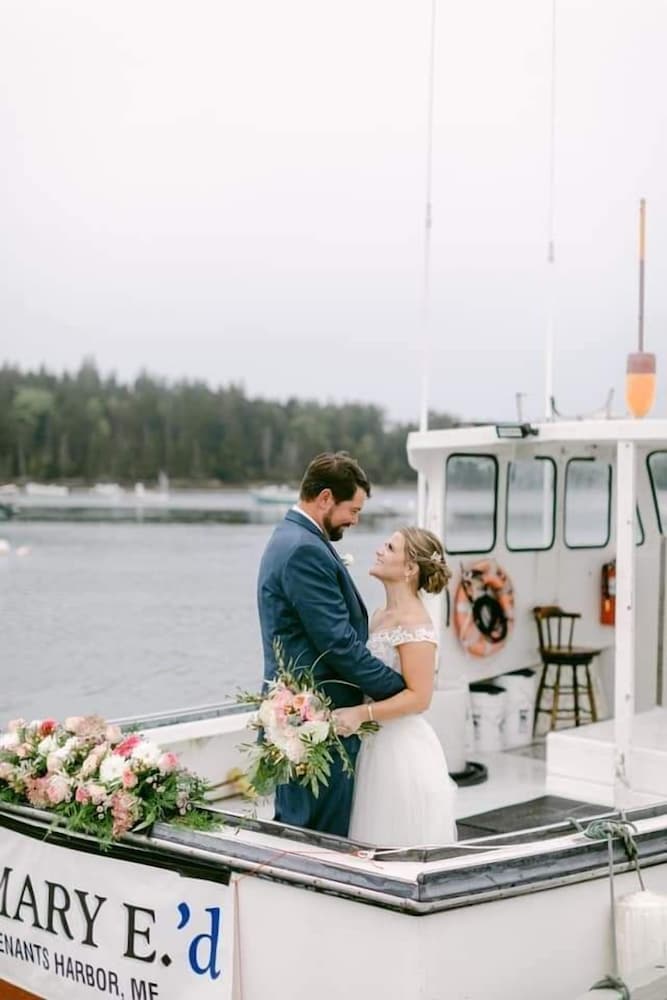 Outdoor wedding area