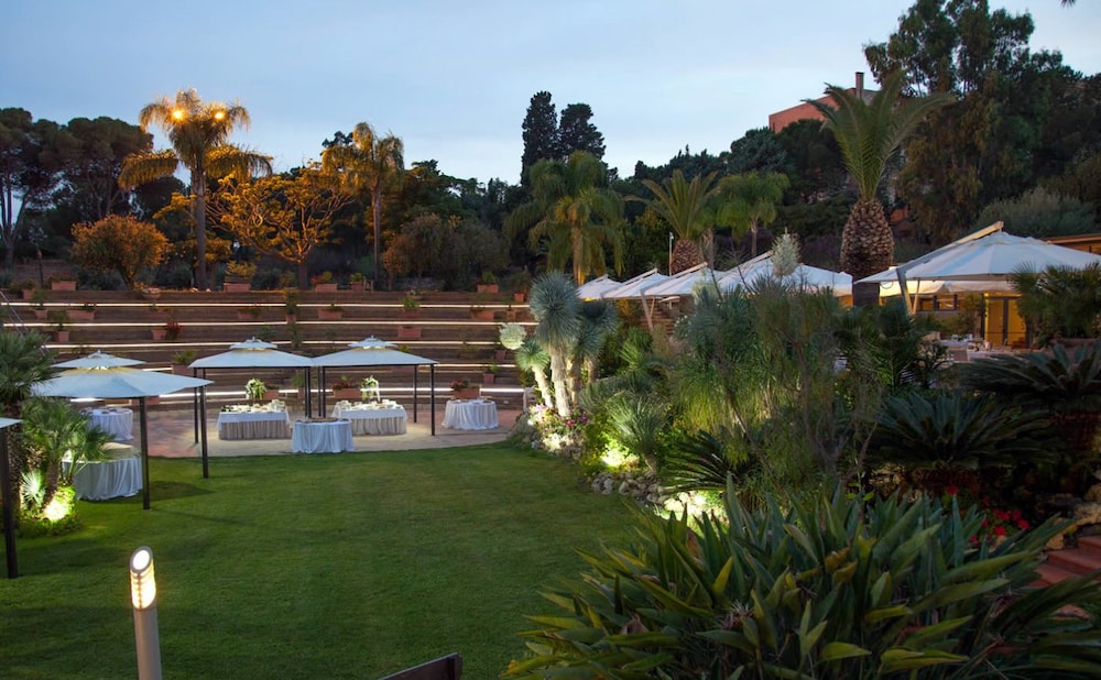 Outdoor wedding area