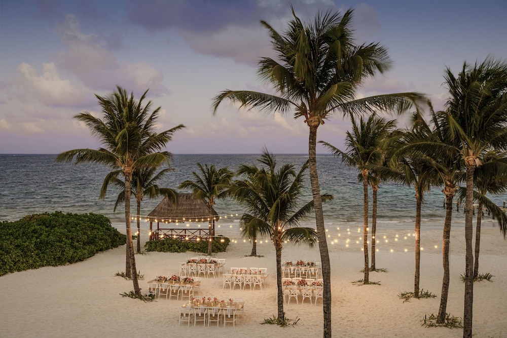Outdoor wedding area
