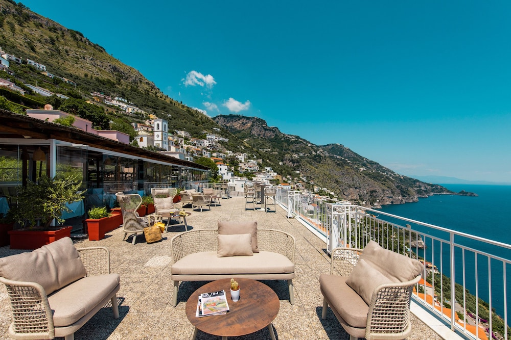 Outdoor banquet area