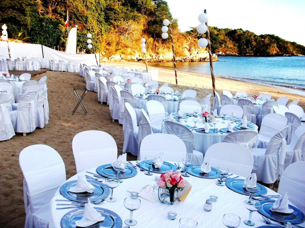 Outdoor wedding area