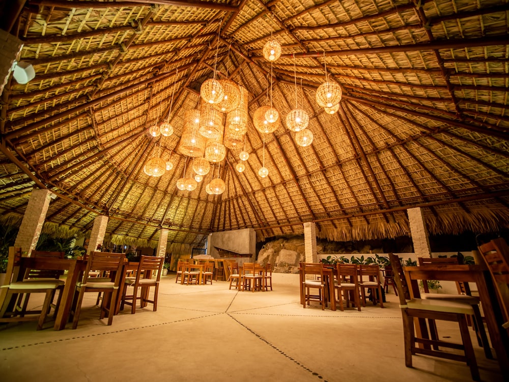 Outdoor banquet area