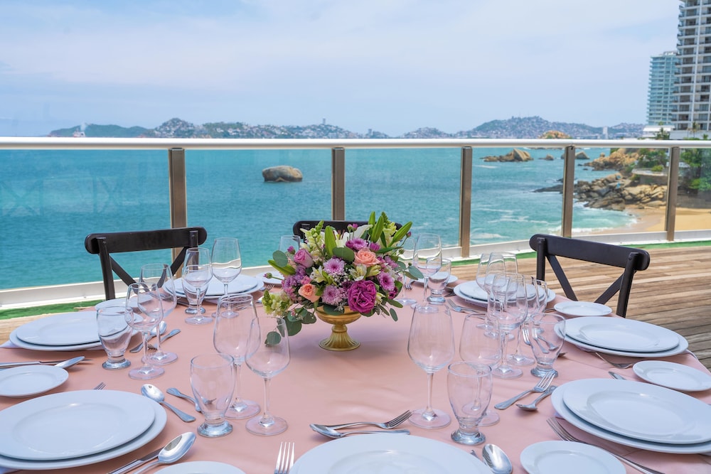 Outdoor wedding area