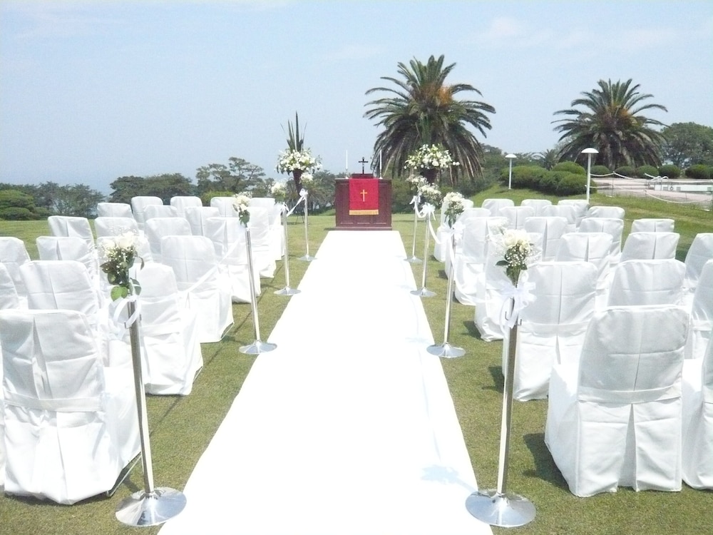 Outdoor wedding area