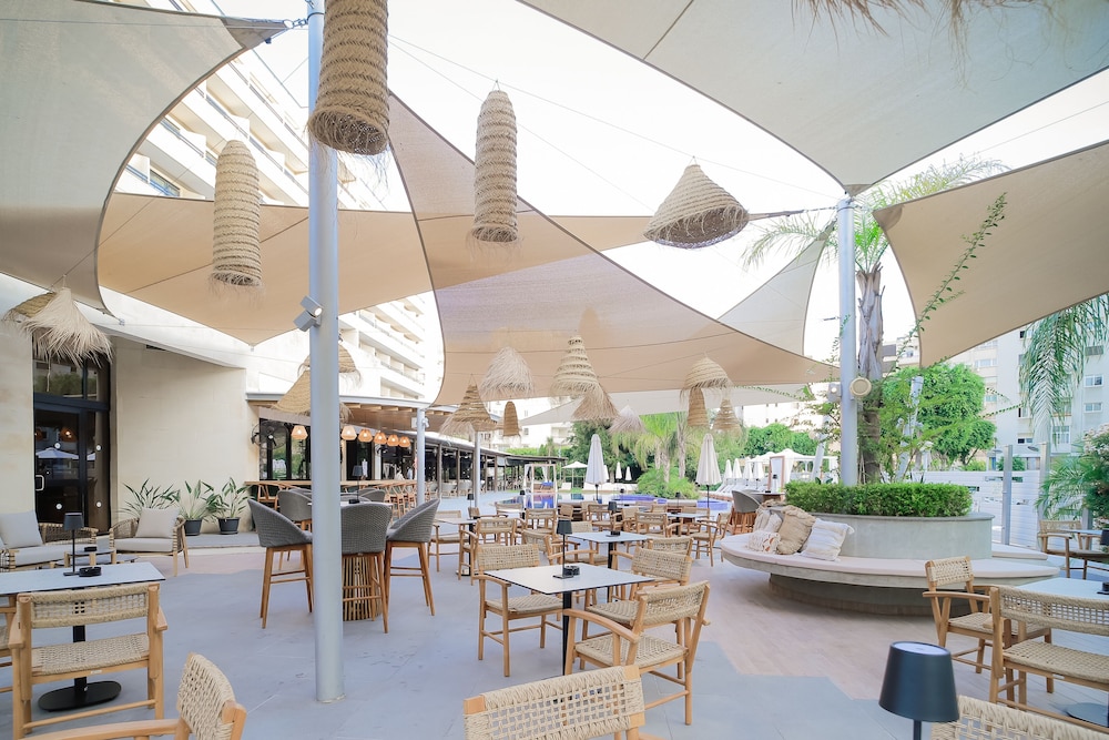Outdoor banquet area