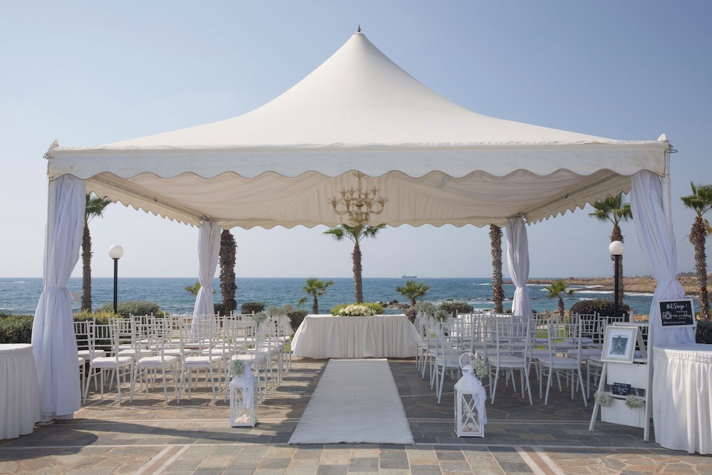 Outdoor wedding area