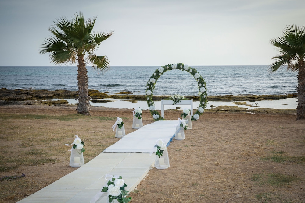 Outdoor wedding area