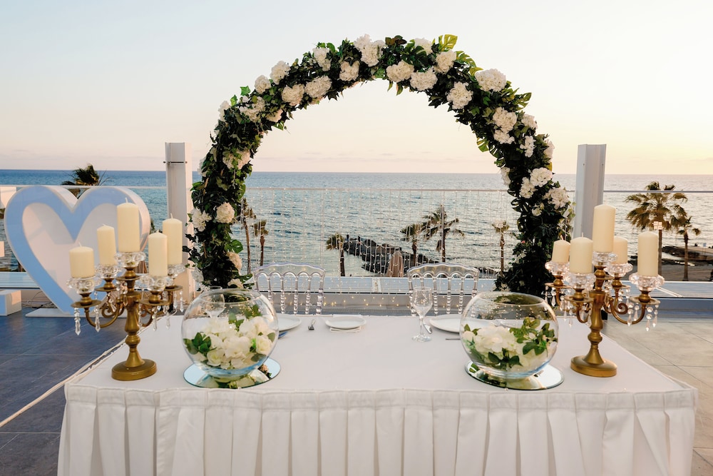 Outdoor wedding area
