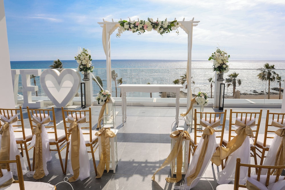 Outdoor wedding area