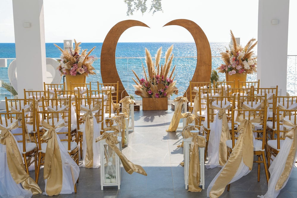 Outdoor wedding area